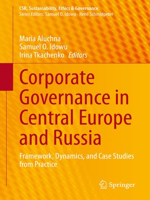 cover image of Corporate Governance in Central Europe and Russia